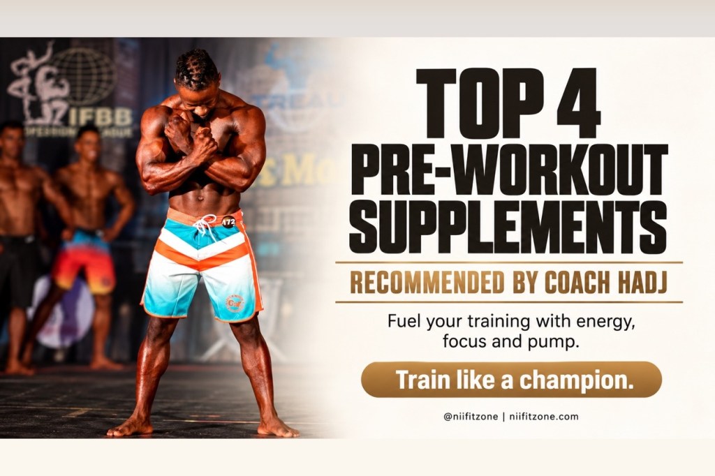 Top 4 Best Pre-Workout Supplements Recommended by Coach&nbsp;Hadj